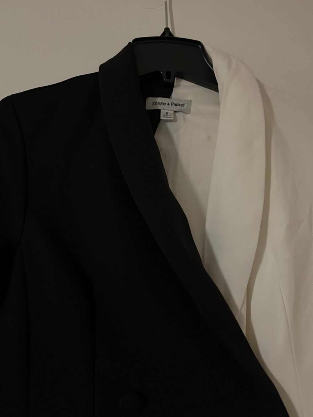 Shelby & Palmer Black and White Colorblock Blazer Dress - Picture 2 of 6
